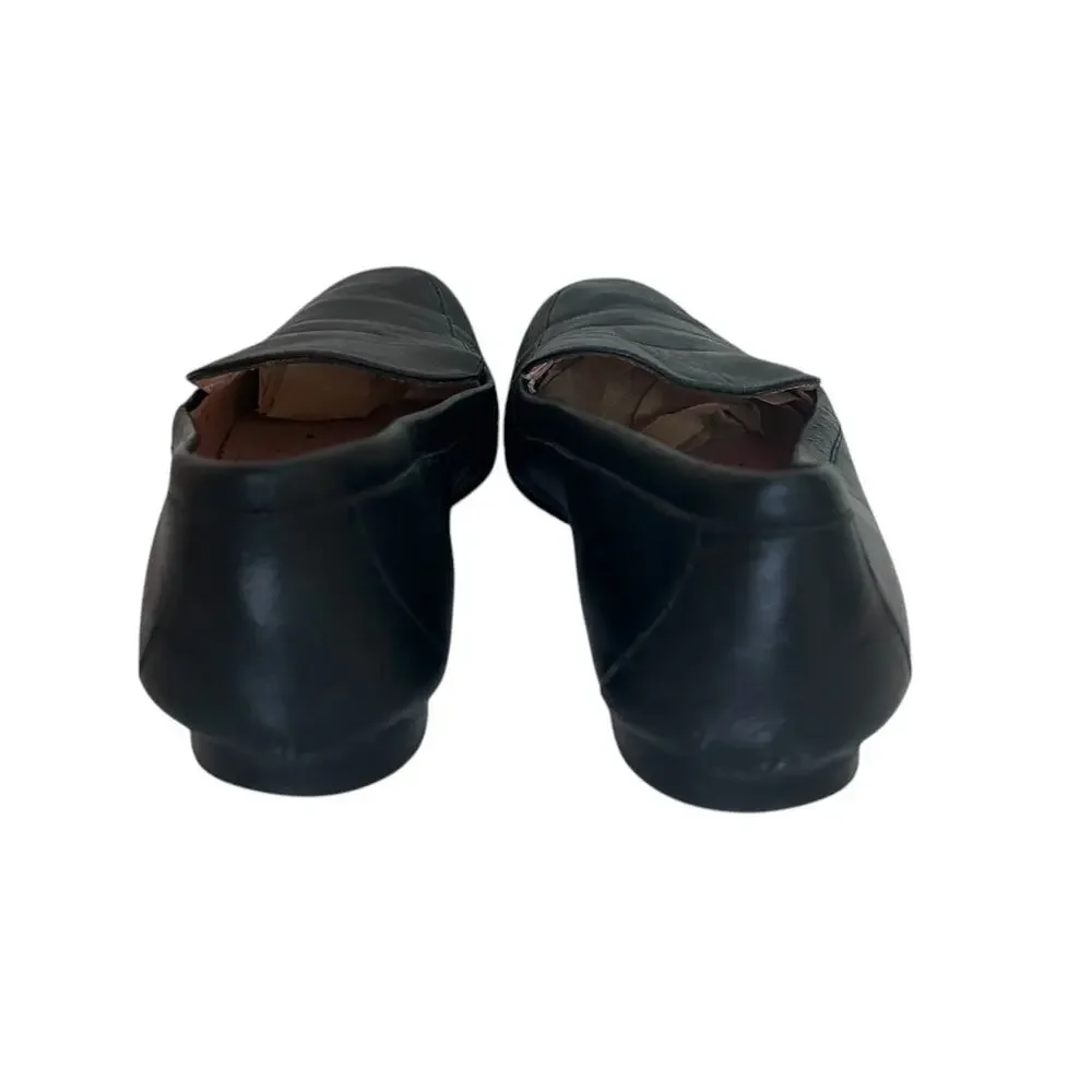 J. Crew Smoking Loafers Leather Black 7